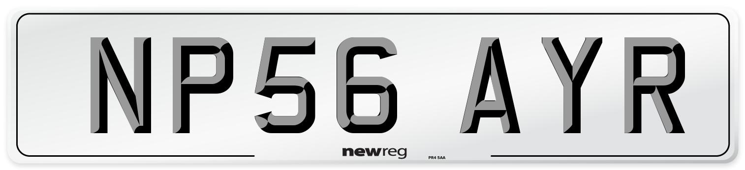 NP56 AYR Number Plate from New Reg